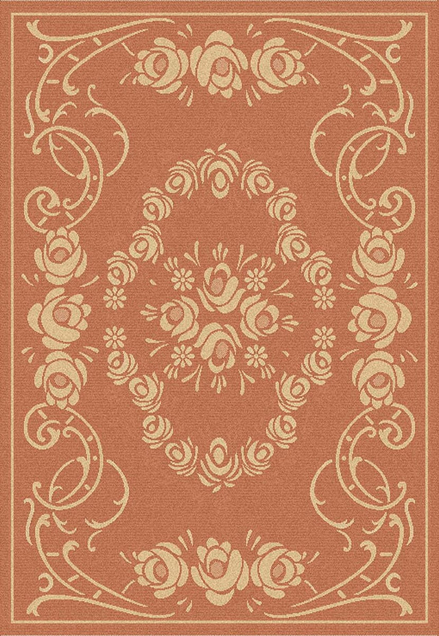 Safavieh Courtyard cy1893 - 3202 Terracotta / Natural Rugs - Safavieh - cy1893 - 3202 - 2