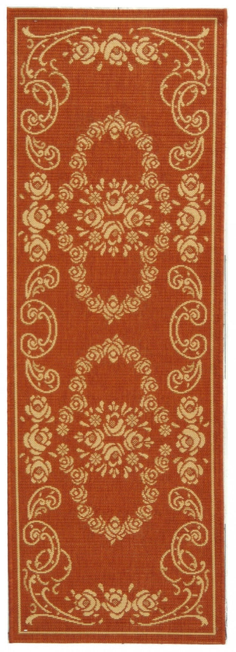 Safavieh Courtyard cy1893 - 3202 Terracotta / Natural Rugs - Safavieh - cy1893 - 3202 - 27