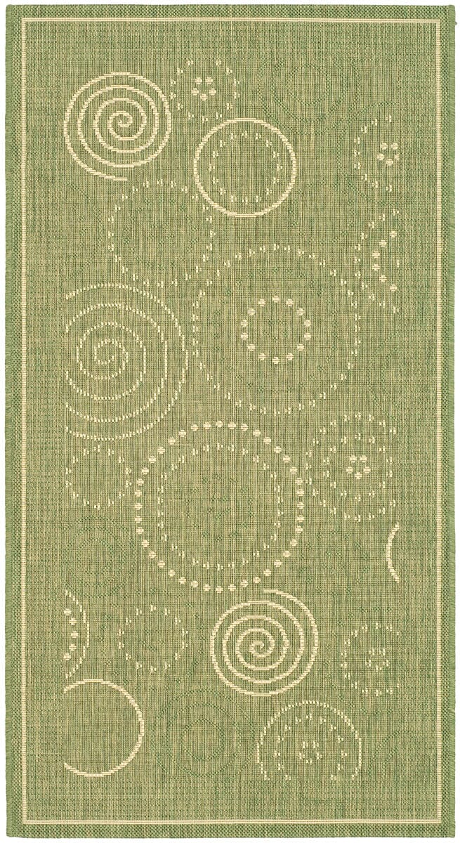Safavieh Courtyard cy1906 - 1e06 Olive / Natural Rugs - Safavieh - cy1906 - 1e06 - 5r