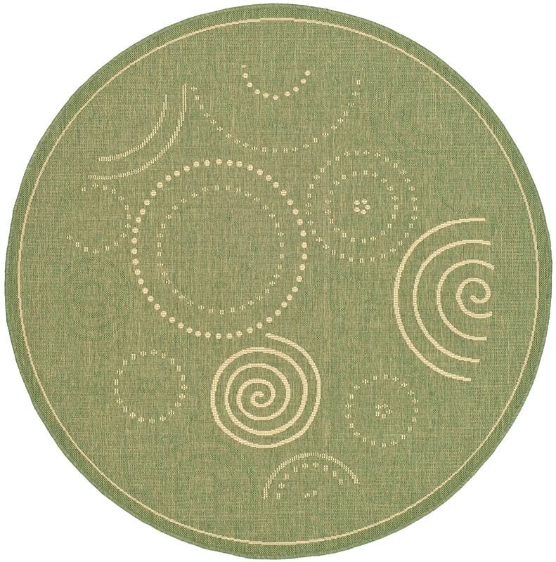 Safavieh Courtyard cy1906 - 1e06 Olive / Natural Rugs - Safavieh - cy1906 - 1e06 - 5r