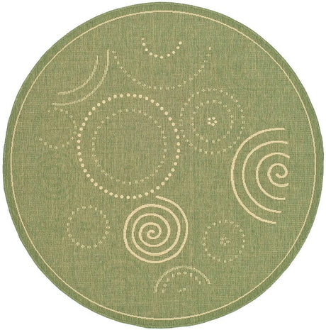 Safavieh Courtyard cy1906 - 1e06 Olive / Natural Rugs - Safavieh - cy1906 - 1e06 - 5r