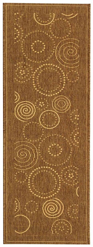 Safavieh Courtyard cy1906 - 3009 Brown / Natural Rugs - Safavieh - cy1906 - 3009 - 210