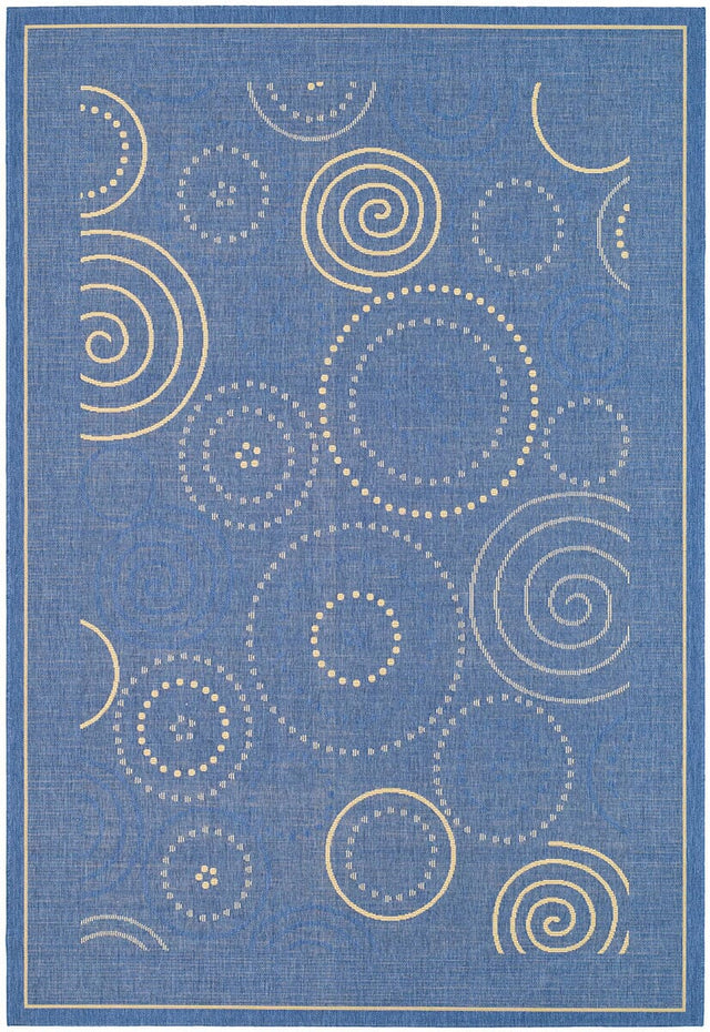 Safavieh Courtyard cy1906 - 3103 Blue / Natural Rugs - Safavieh - cy1906 - 3103 - 2