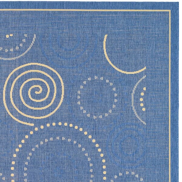 Safavieh Courtyard cy1906 - 3103 Blue / Natural Rugs - Safavieh - cy1906 - 3103 - 2