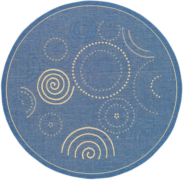 Safavieh Courtyard cy1906 - 3103 Blue / Natural Rugs - Safavieh - cy1906 - 3103 - 5r