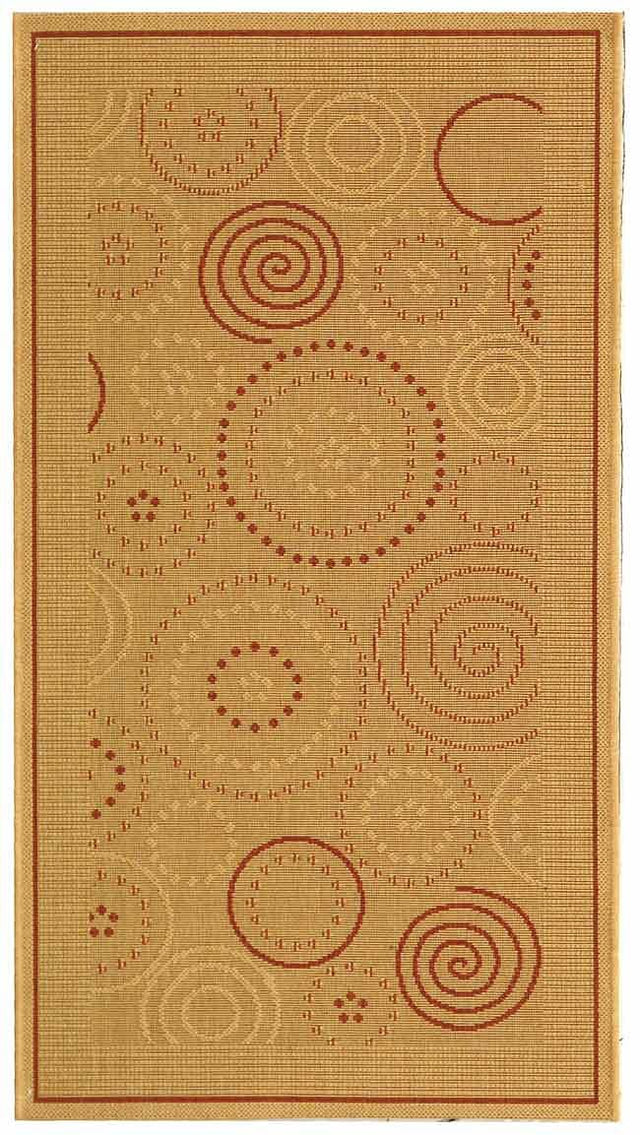 Safavieh Courtyard cy1906 - 3201 Natural / Terra Rugs - Safavieh - cy1906 - 3201 - 5r