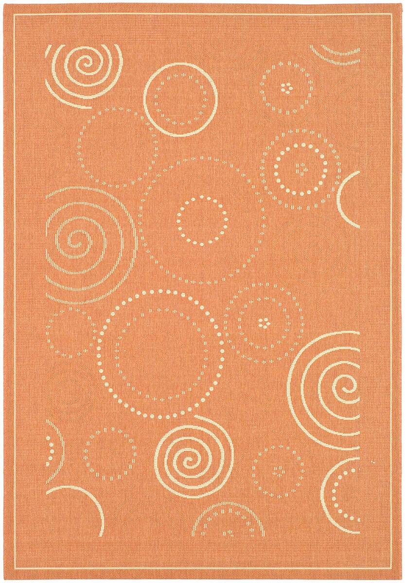 Safavieh Courtyard cy1906 - 3202 Terracotta / Natural Rugs - Safavieh - cy1906 - 3202 - 2