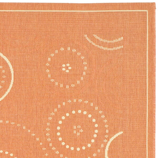 Safavieh Courtyard cy1906 - 3202 Terracotta / Natural Rugs - Safavieh - cy1906 - 3202 - 2
