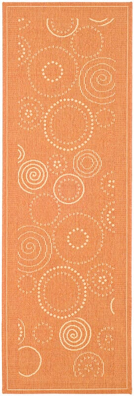 Safavieh Courtyard cy1906 - 3202 Terracotta / Natural Rugs - Safavieh - cy1906 - 3202 - 27