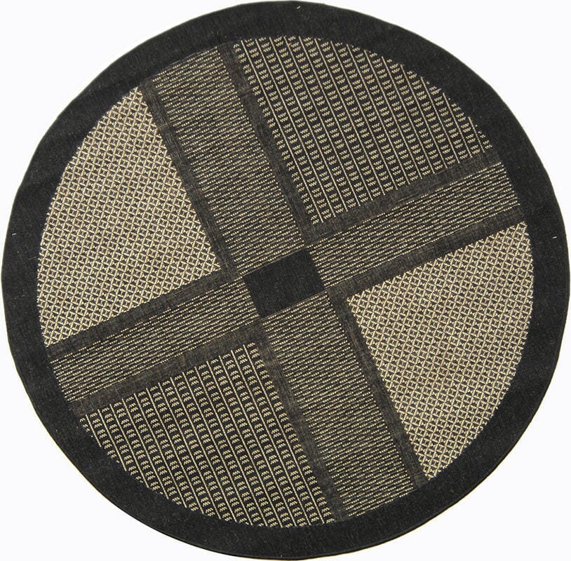 Safavieh Courtyard cy1928 - 3908 Black / Sand Rugs - Safavieh - cy1928 - 3908 - 5r