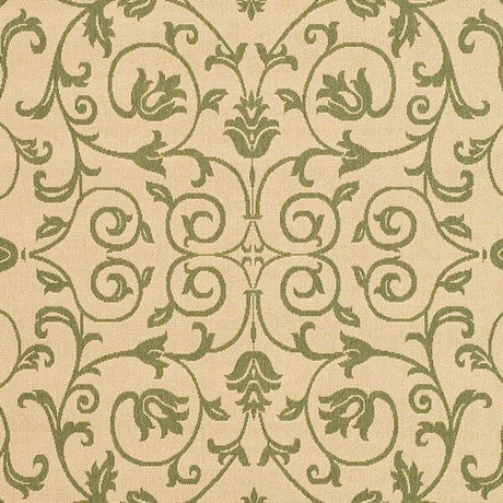 Safavieh Courtyard cy2098 - 1e01 Natural / Olive Rugs - Safavieh - cy2098 - 1e01 - 0