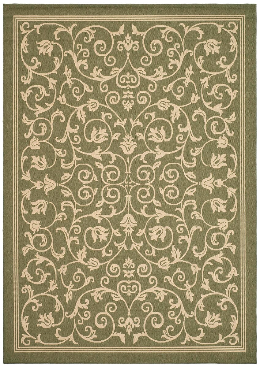 Safavieh Courtyard cy2098 - 1e06 Olive / Natural Rugs - Safavieh - cy2098 - 1e06 - 2