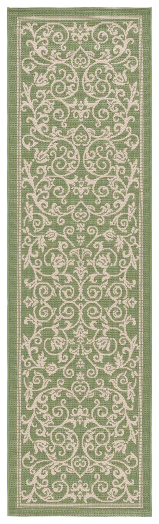 Safavieh Courtyard cy2098 - 1e06 Olive / Natural Rugs - Safavieh - cy2098 - 1e06 - 7sq