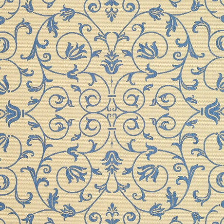 Safavieh Courtyard cy2098 - 3101 Natural / Blue Rugs - Safavieh - cy2098 - 3101 - 0