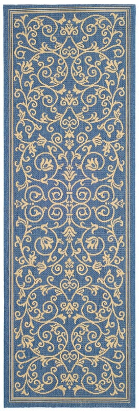 Safavieh Courtyard cy2098 - 3103 Blue / Natural Rugs - Safavieh - cy2098 - 3103 - 27
