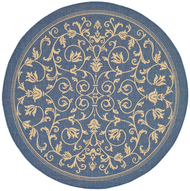 Safavieh Courtyard cy2098 - 3103 Blue / Natural Rugs - Safavieh - cy2098 - 3103 - 5r