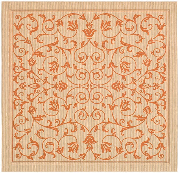 Safavieh Courtyard cy2098 - 3201 Natural / Terra Rugs - Safavieh - cy2098 - 3201 - 7sq