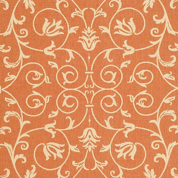 Safavieh Courtyard cy2098 - 3202 Terracotta / Natural Rugs - Safavieh - cy2098 - 3202 - 2