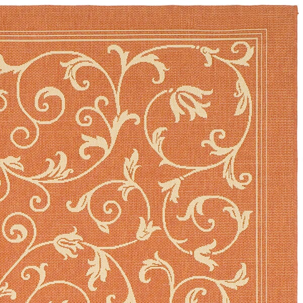 Safavieh Courtyard cy2098 - 3202 Terracotta / Natural Rugs - Safavieh - cy2098 - 3202 - 2