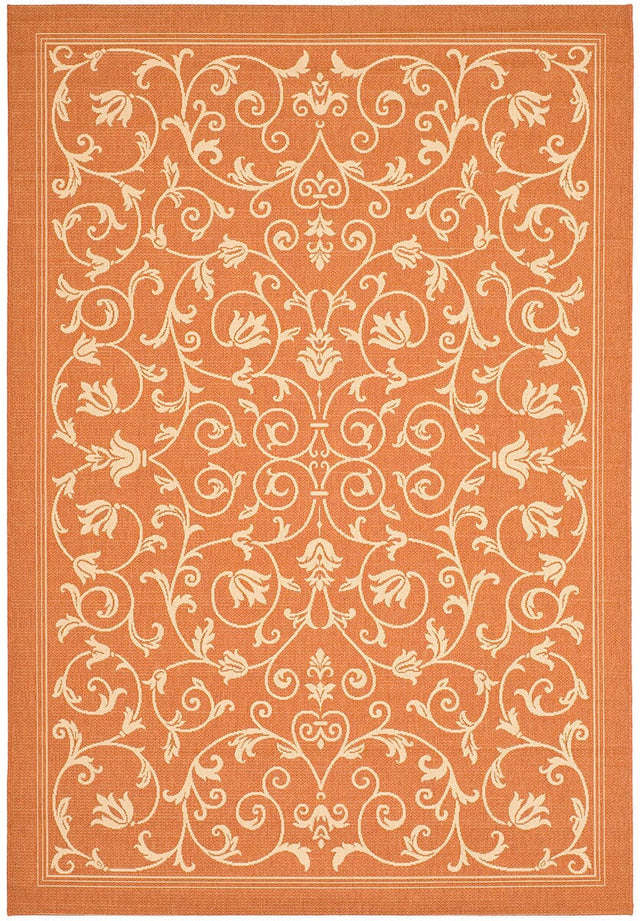Safavieh Courtyard cy2098 - 3202 Terracotta / Natural Rugs - Safavieh - cy2098 - 3202 - 2