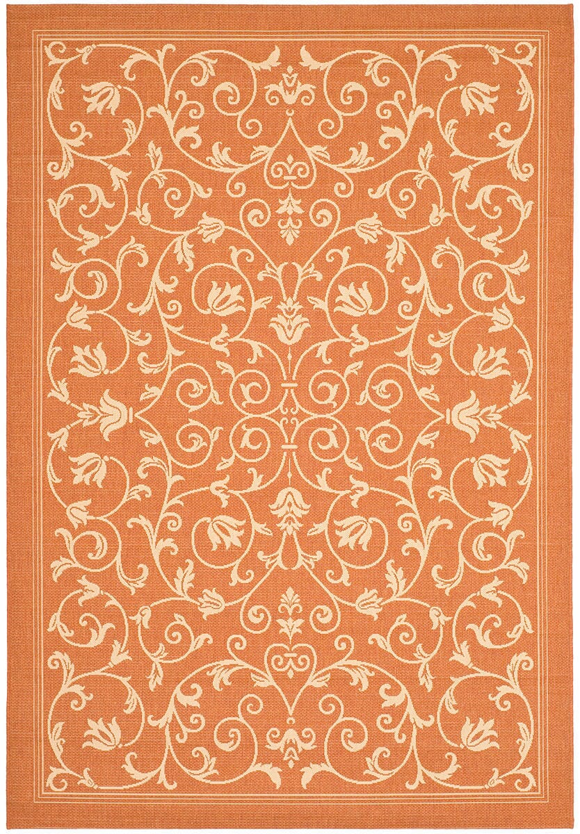 Safavieh Courtyard cy2098 - 3202 Terracotta / Natural Rugs - Safavieh - cy2098 - 3202 - 2