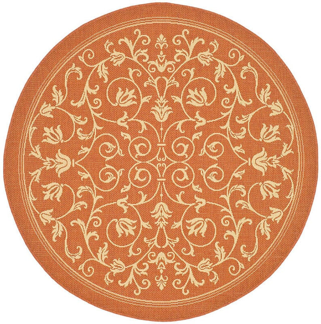 Safavieh Courtyard cy2098 - 3202 Terracotta / Natural Rugs - Safavieh - cy2098 - 3202 - 5r