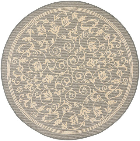Safavieh Courtyard Cy2098 - 3606 Grey / Natural Rugs - Safavieh - cy2098 - 3606 - 5r