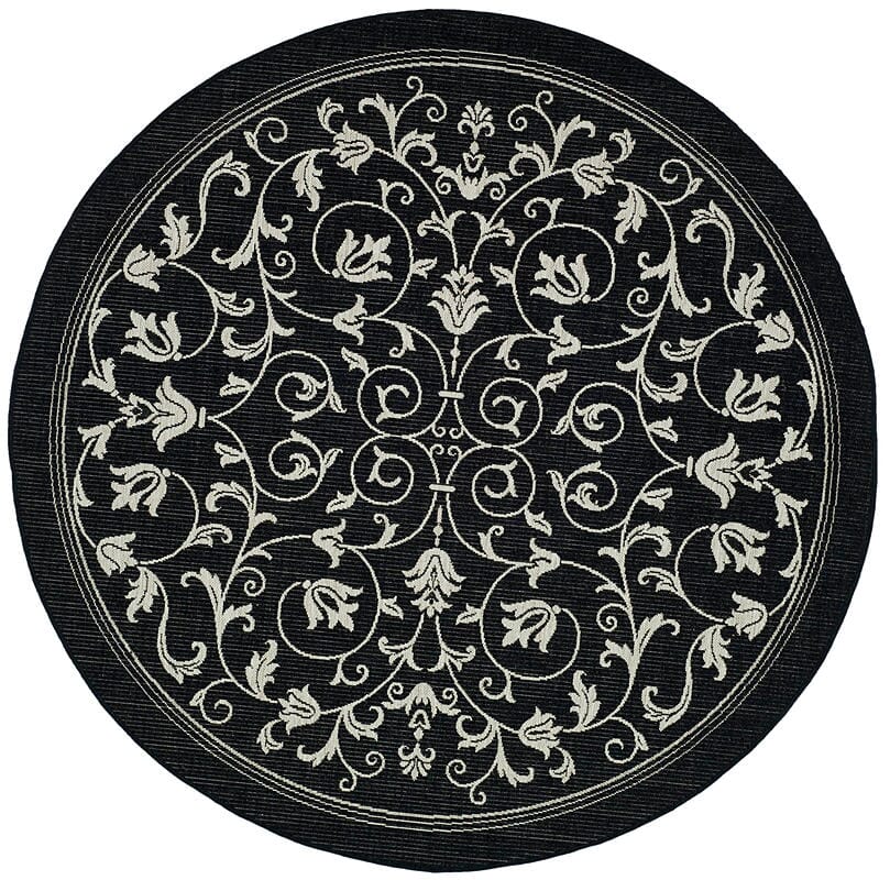 Safavieh Courtyard cy2098 - 3908 Black / Sand Rugs - Safavieh - cy2098 - 3908 - 6
