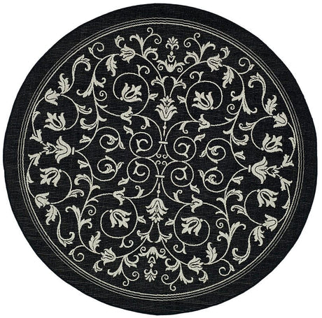 Safavieh Courtyard cy2098 - 3908 Black / Sand Rugs - Safavieh - cy2098 - 3908 - 6