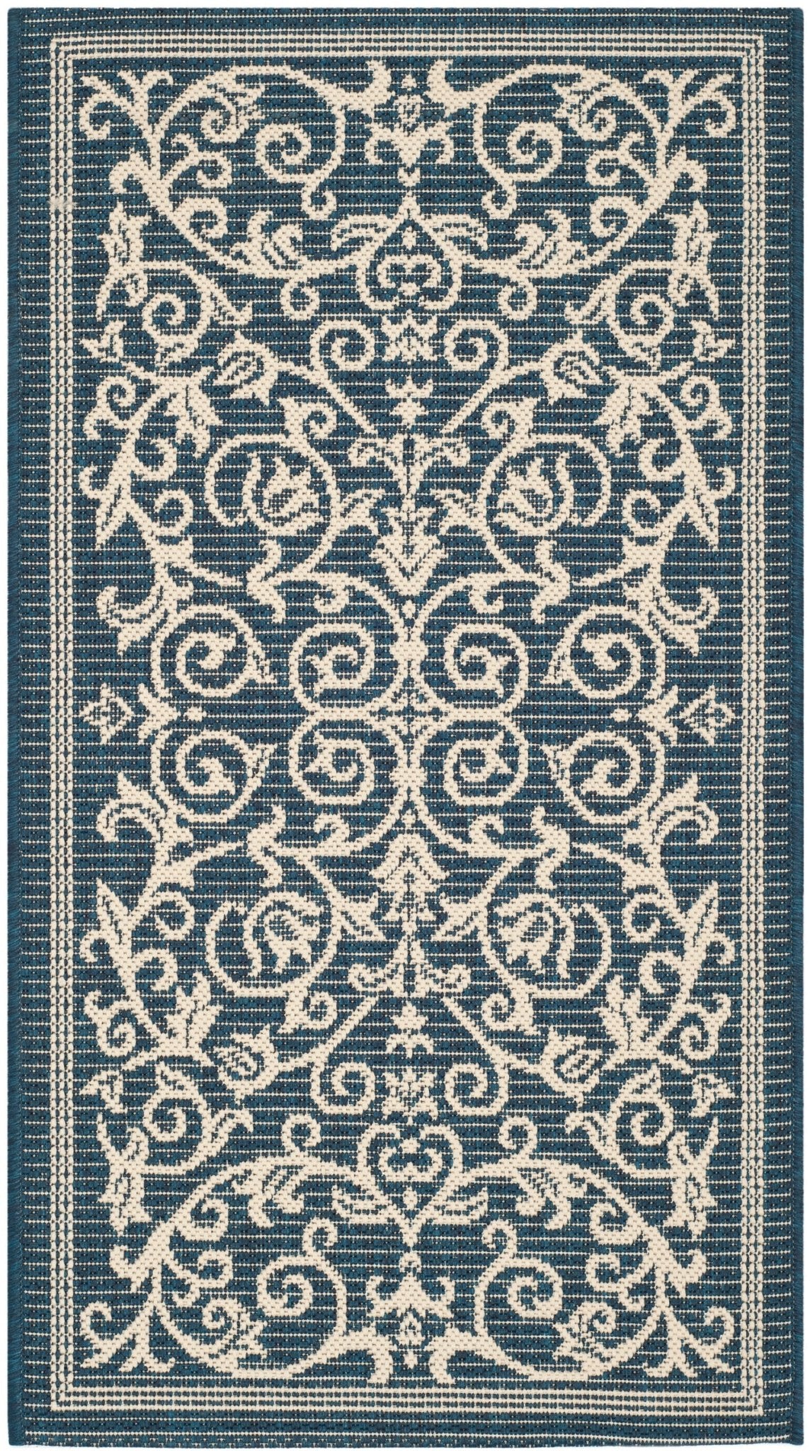 Safavieh Courtyard Cy2098 Navy/Beige Rug - Safavieh - cy2098 - 268 - 4r