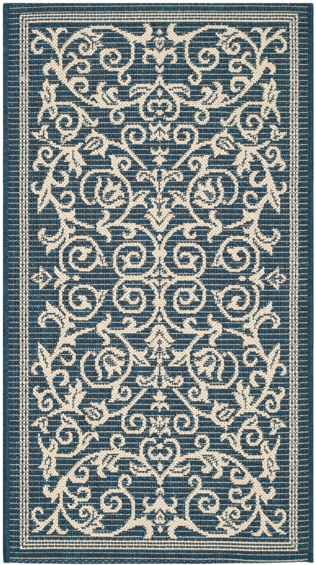 Safavieh Courtyard Cy2098 Navy/Beige Rug - Safavieh - cy2098 - 268 - 4r