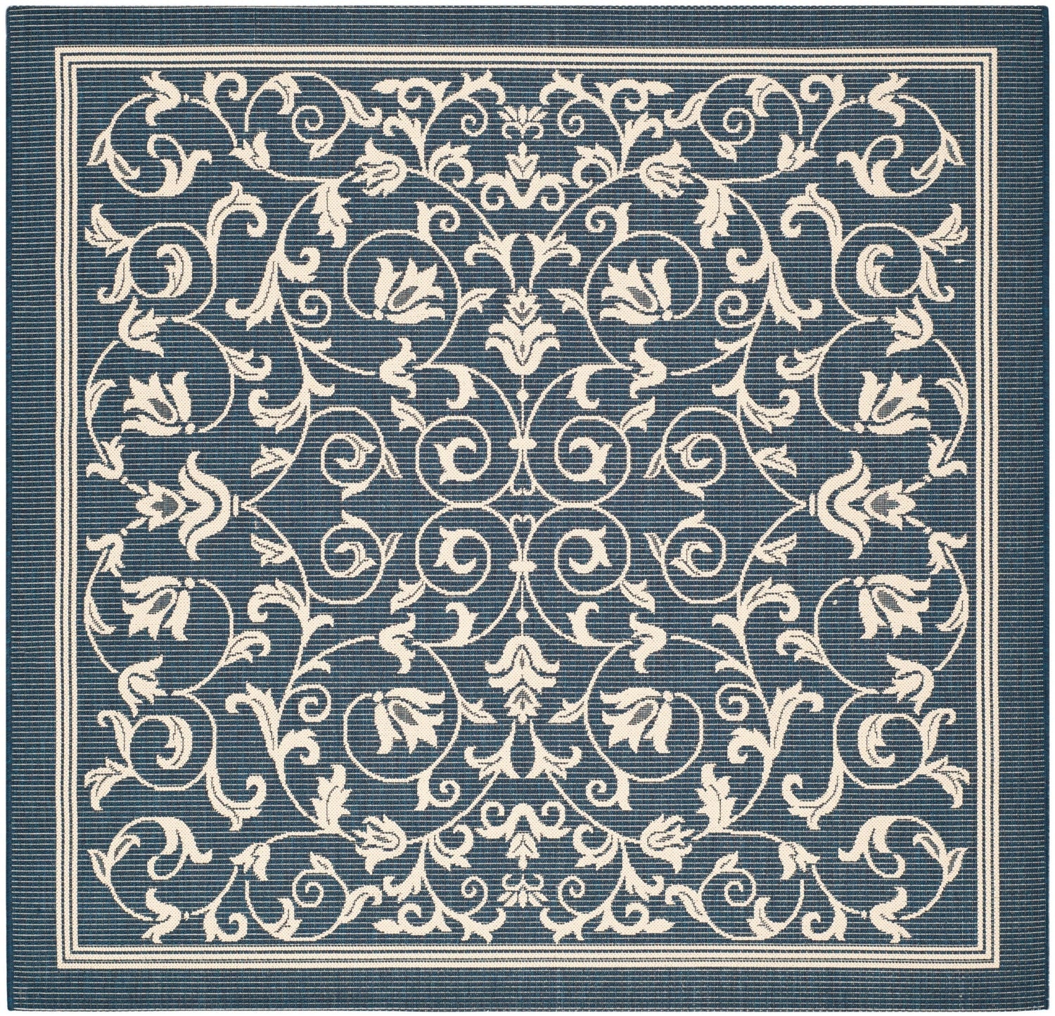 Safavieh Courtyard Cy2098 Navy/Beige Rug - Safavieh - cy2098 - 268 - 4sq