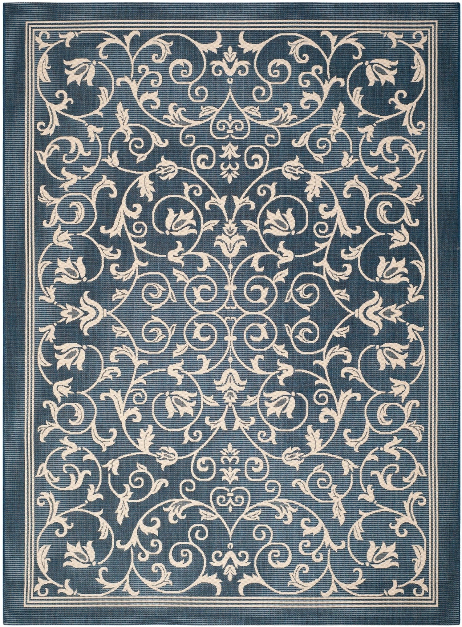 Safavieh Courtyard Cy2098 Navy/Beige Rug - Safavieh - cy2098 - 268 - 810