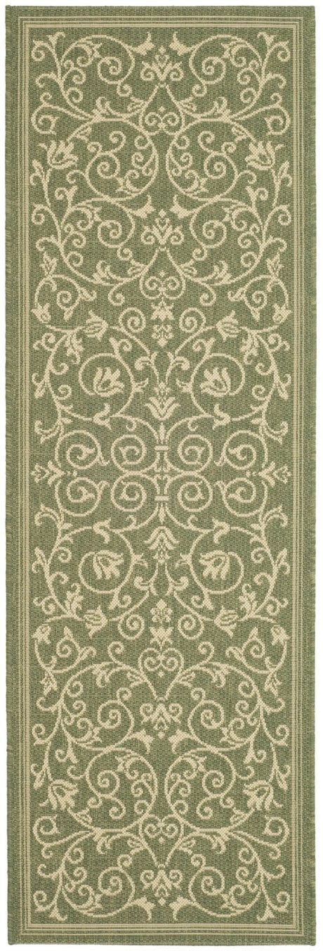 Safavieh Courtyard Cy2098 Olive/Natural Rug - Safavieh - cy2098 - 1e06 - 28