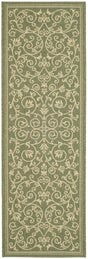 Safavieh Courtyard Cy2098 Olive/Natural Rug - Safavieh - cy2098 - 1e06 - 28