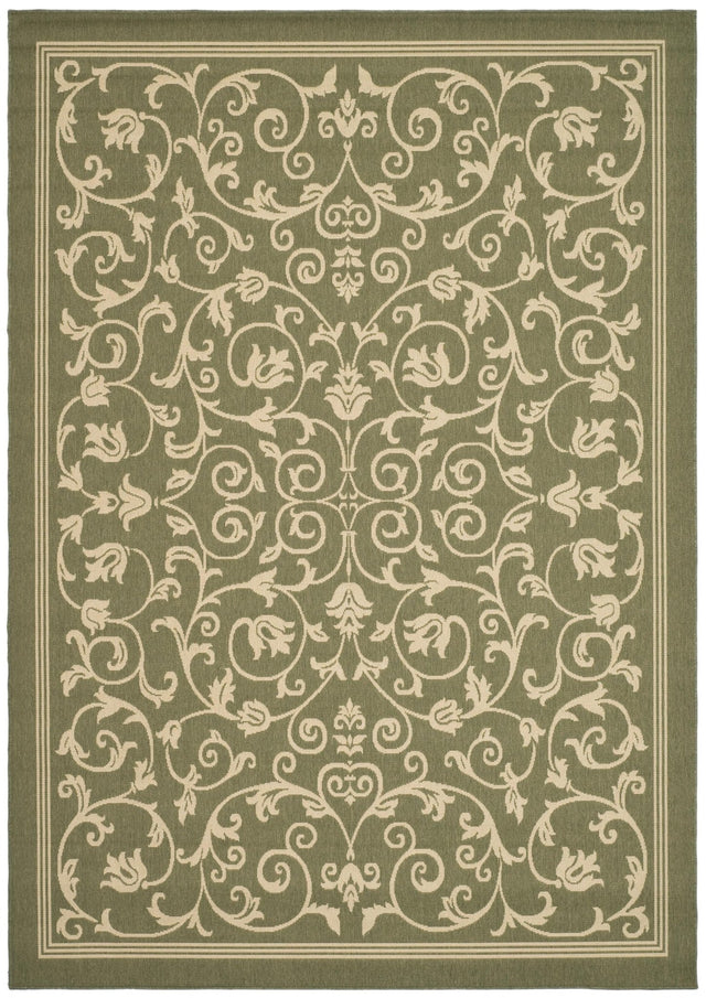 Safavieh Courtyard Cy2098 Olive/Natural Rug - Safavieh - cy2098 - 1e06 - 28