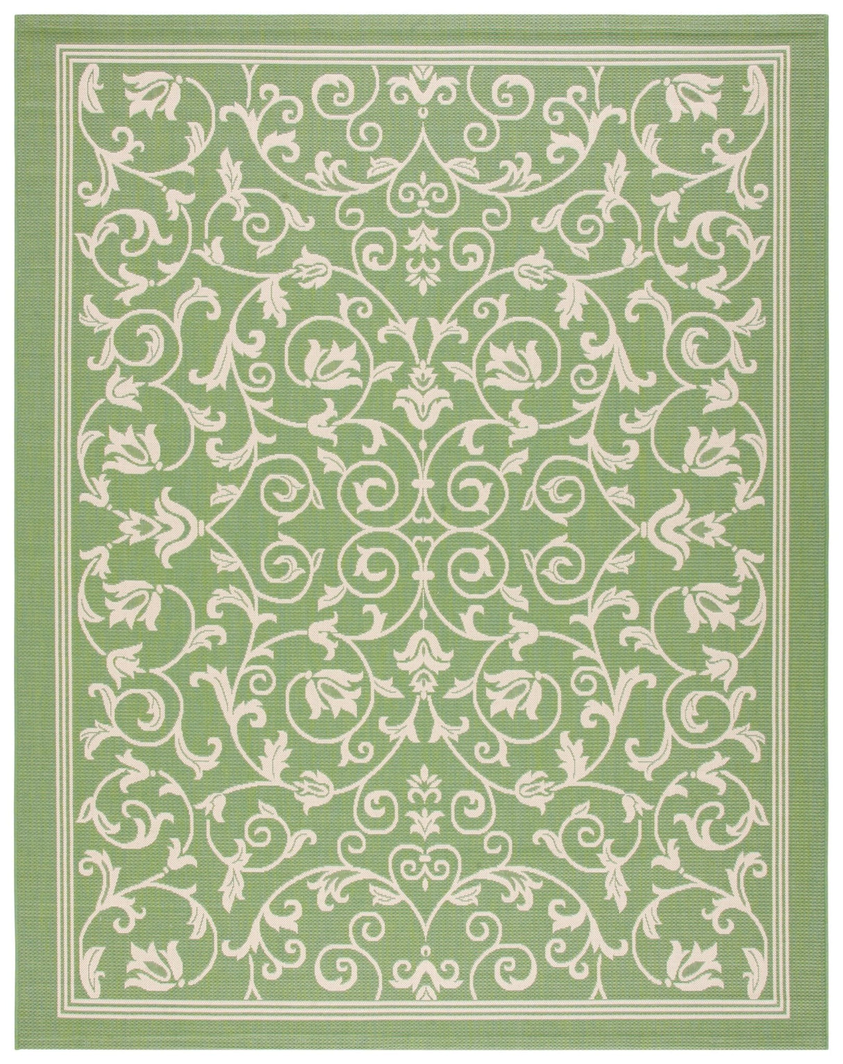 Safavieh Courtyard Cy2098 Olive/Natural Rug - Safavieh - cy2098 - 1e06 - 4r