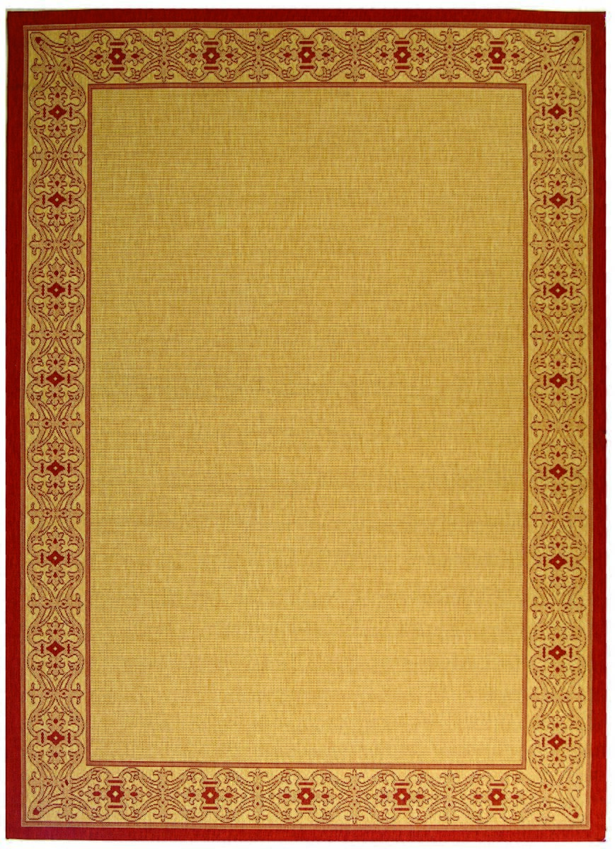 Safavieh Courtyard cy2099 - 3701 Beige / Red Rugs - Safavieh - cy2099 - 3701 - 2