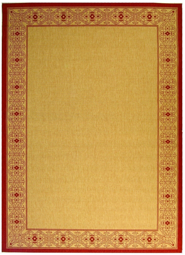 Safavieh Courtyard cy2099 - 3701 Beige / Red Rugs - Safavieh - cy2099 - 3701 - 5r