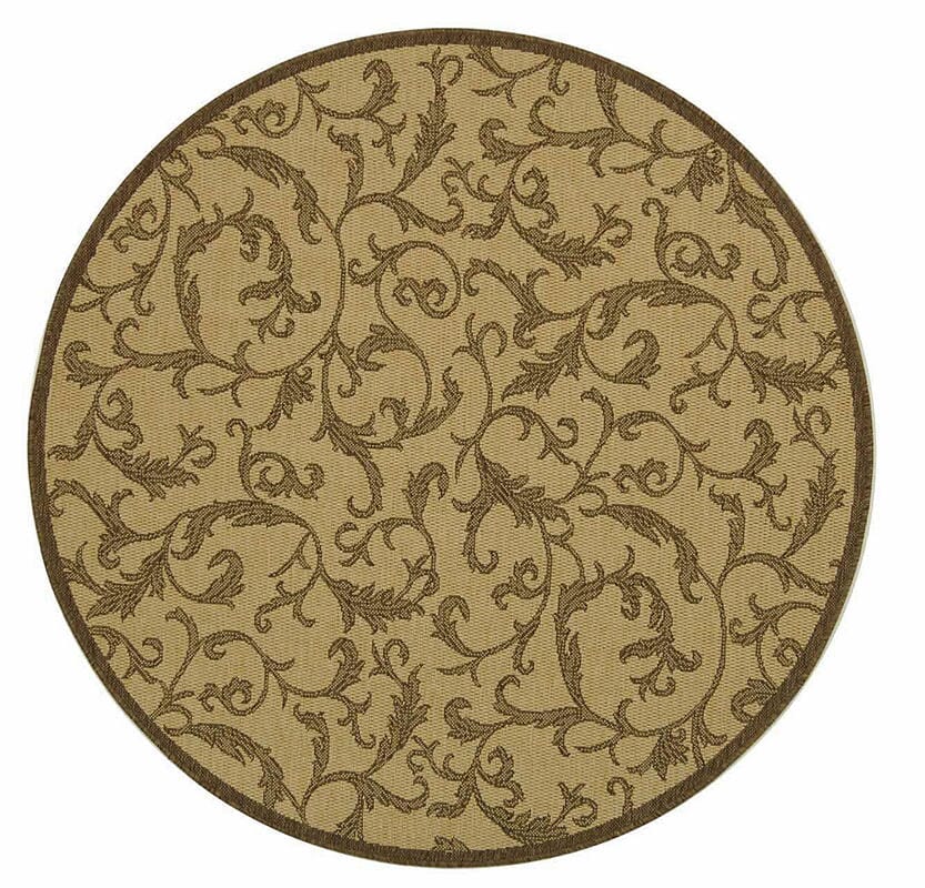Safavieh Courtyard cy2653 - 3001 Natural / Brown Rugs - Safavieh - cy2653 - 3001 - 6