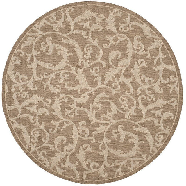Safavieh Courtyard cy2653 - 3009 Brown / Natural Rugs - Safavieh - cy2653 - 3009 - 5r