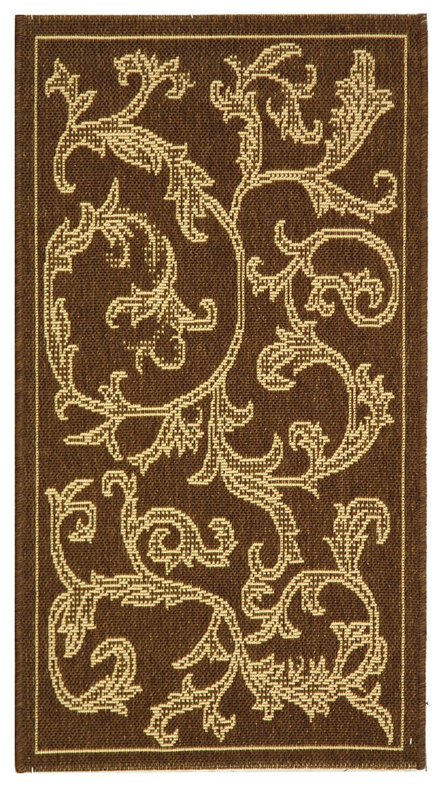 Safavieh Courtyard cy2653 - 3009 Brown / Natural Rugs - Safavieh - cy2653 - 3009 - 5r