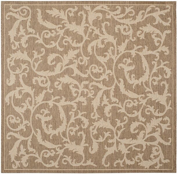 Safavieh Courtyard cy2653 - 3009 Brown / Natural Rugs - Safavieh - cy2653 - 3009 - 7sq