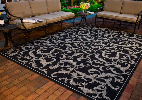 Safavieh Courtyard cy2653 - 3908 Black / Sand Rugs - Safavieh - cy2653 - 3908 - 0