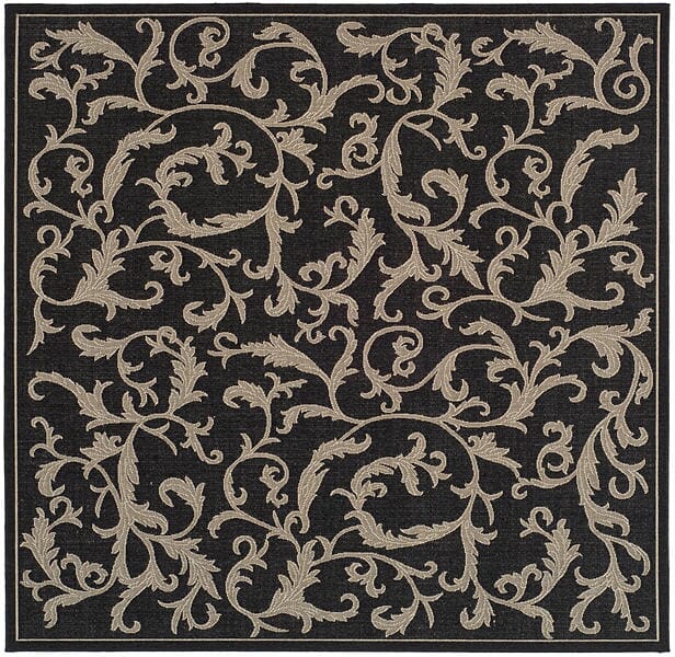 Safavieh Courtyard cy2653 - 3908 Black / Sand Rugs - Safavieh - cy2653 - 3908 - 7sq