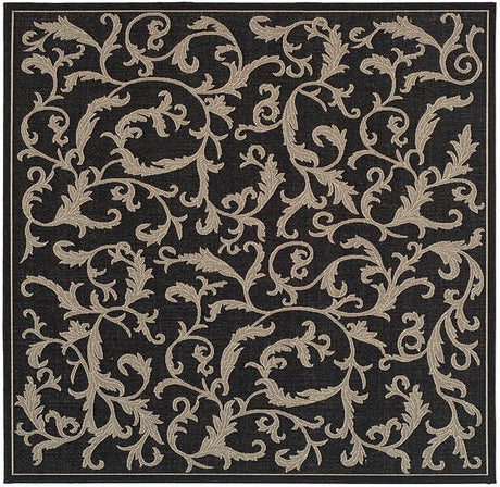Safavieh Courtyard cy2653 - 3908 Black / Sand Rugs - Safavieh - cy2653 - 3908 - 7sq