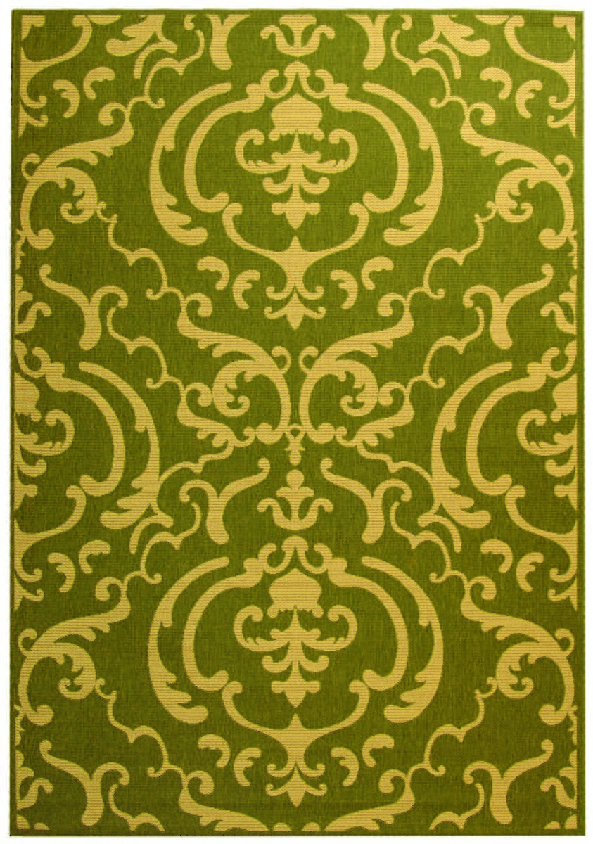 Safavieh Courtyard cy2663 - 1e06 Olive / Natural Rugs - Safavieh - cy2663 - 1e06 - 5r