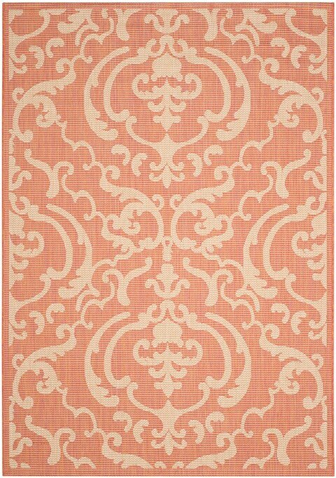 Safavieh Courtyard cy2663 - 3202 Terracotta / Natural Rugs - Safavieh - cy2663 - 3202 - 2