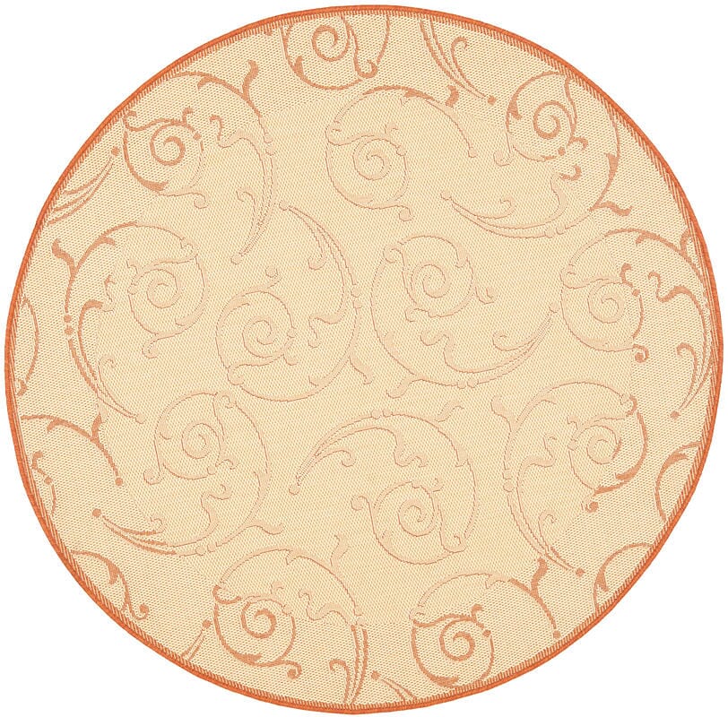 Safavieh Courtyard Cy2665 - 3201 Natural / Terra Rugs - Safavieh - cy2665 - 3201 - 5r