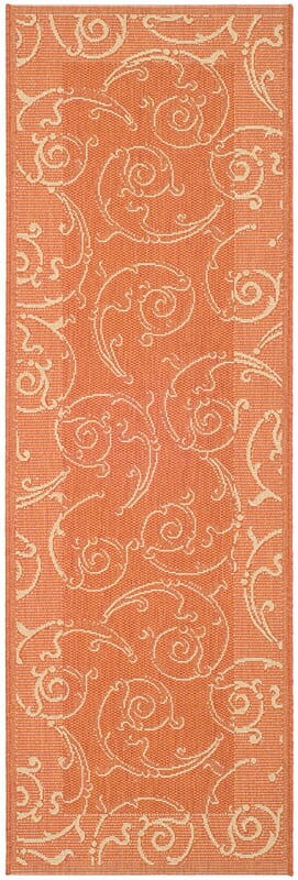 Safavieh Courtyard cy2665 - 3202 Terracotta / Natural Rugs - Safavieh - cy2665 - 3202 - 27